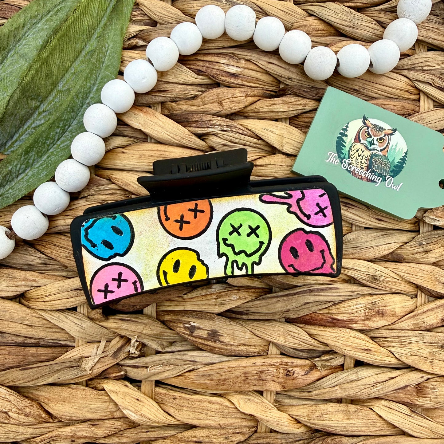 Smiley Claw Clip - Large