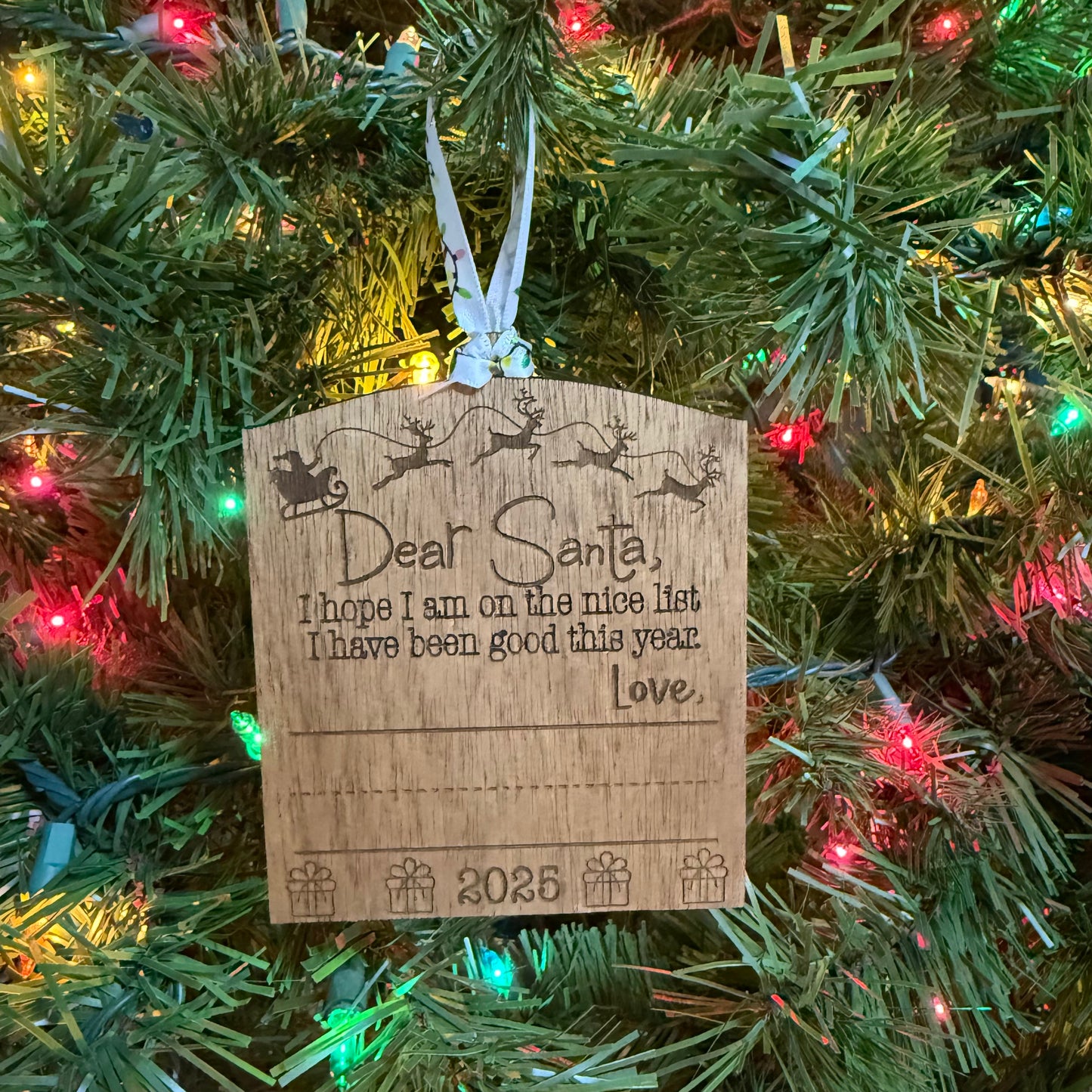 Dear Santa Kids Signature Ornament