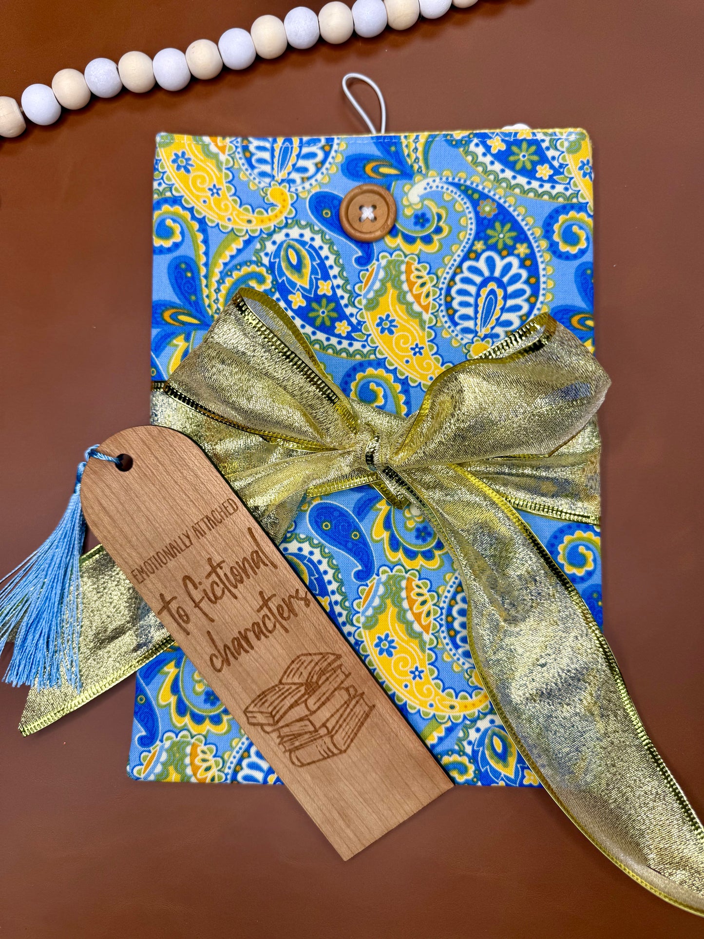 Paisley Book Sleeve Gift Set - Small