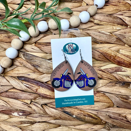 Motorcycle Earrings