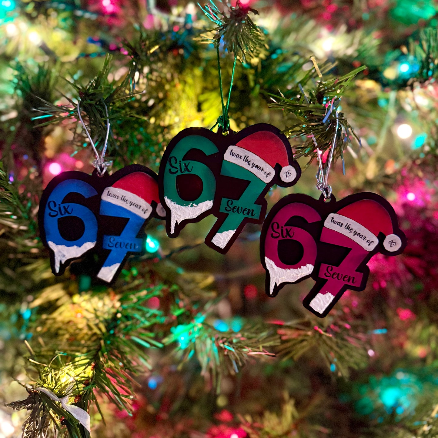 ‘‘Twas the year of 6 7 Ornament