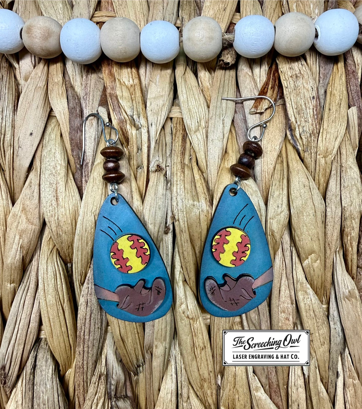 Softball Catch Earrings