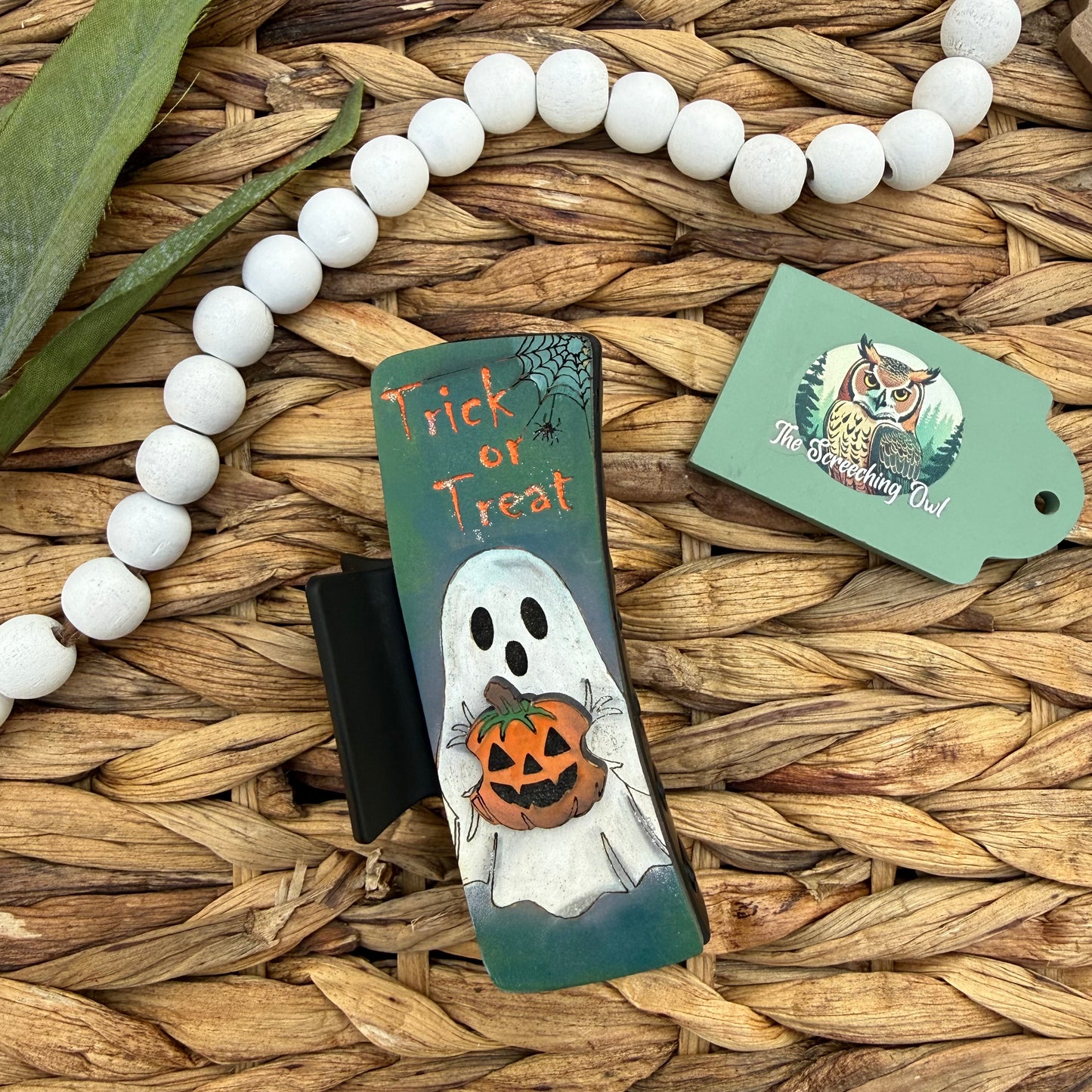 Trick or Treat Ghost Claw Clip