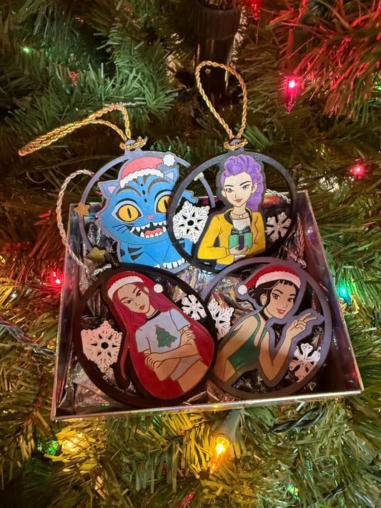K Pop Ornament Set - Hand Painted