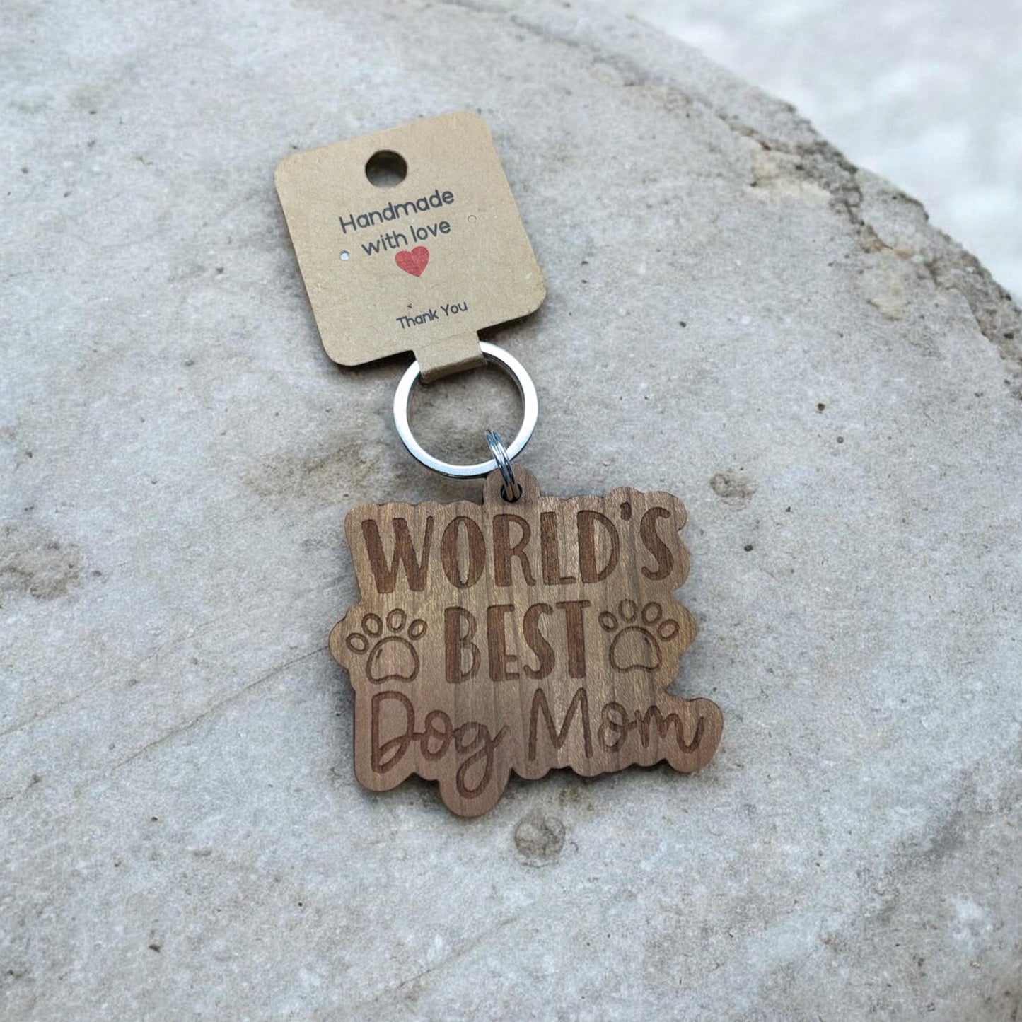 World's Best Dog Mom Keychain