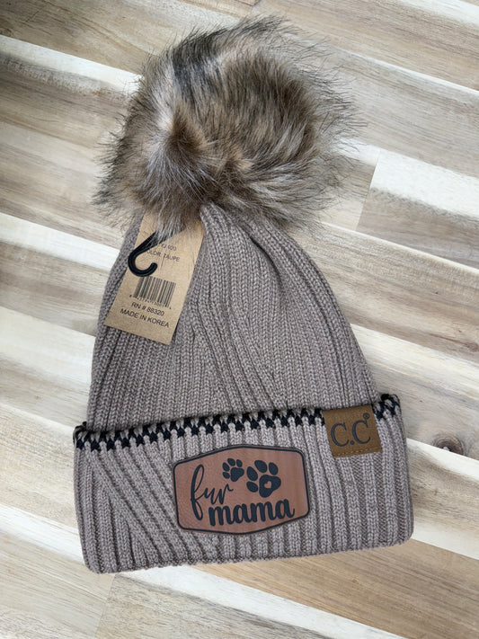 C.C Beanie - Fur Mama- Taupe