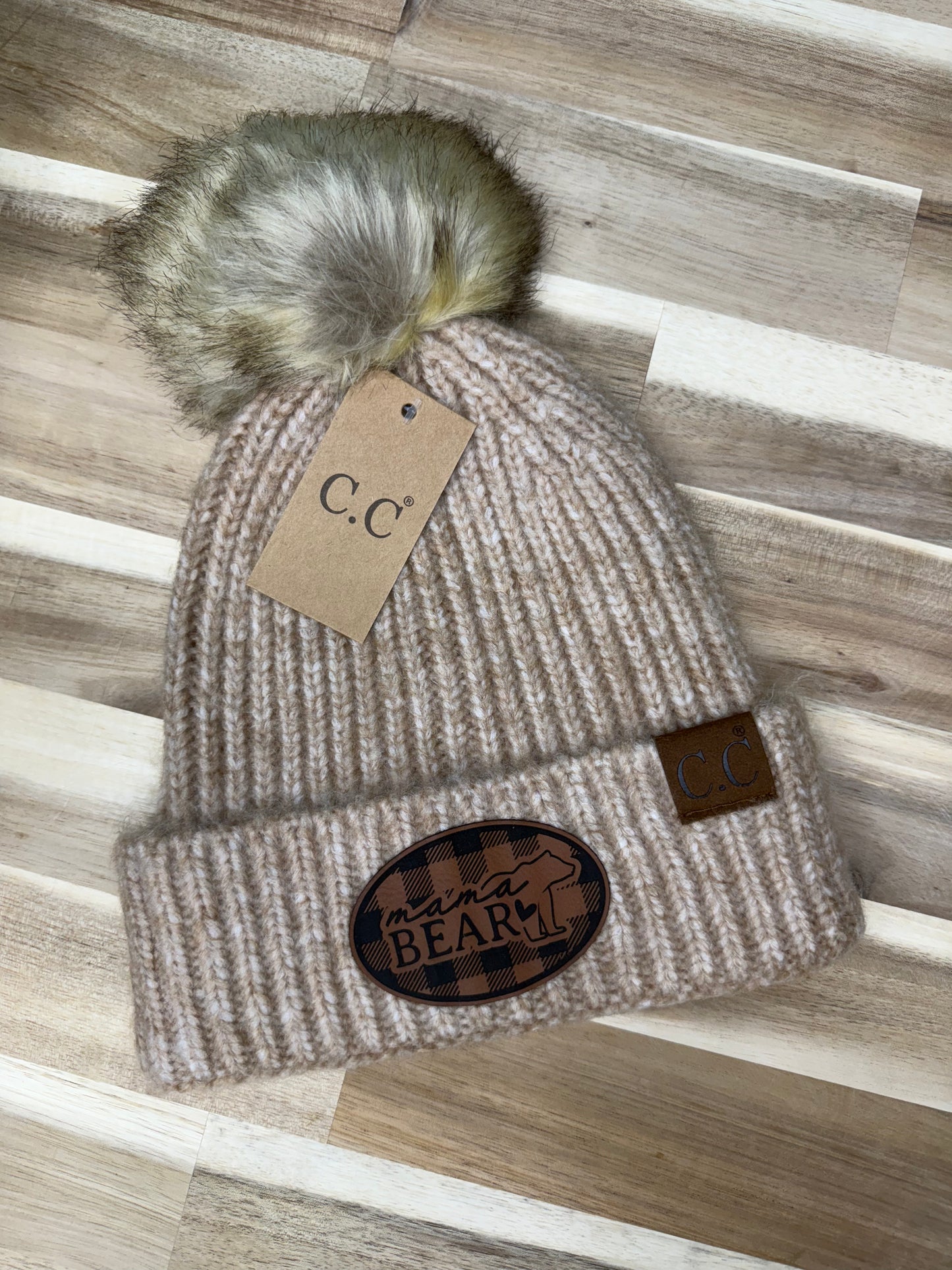 C.C. Beanie - Mama Bear - Taupe