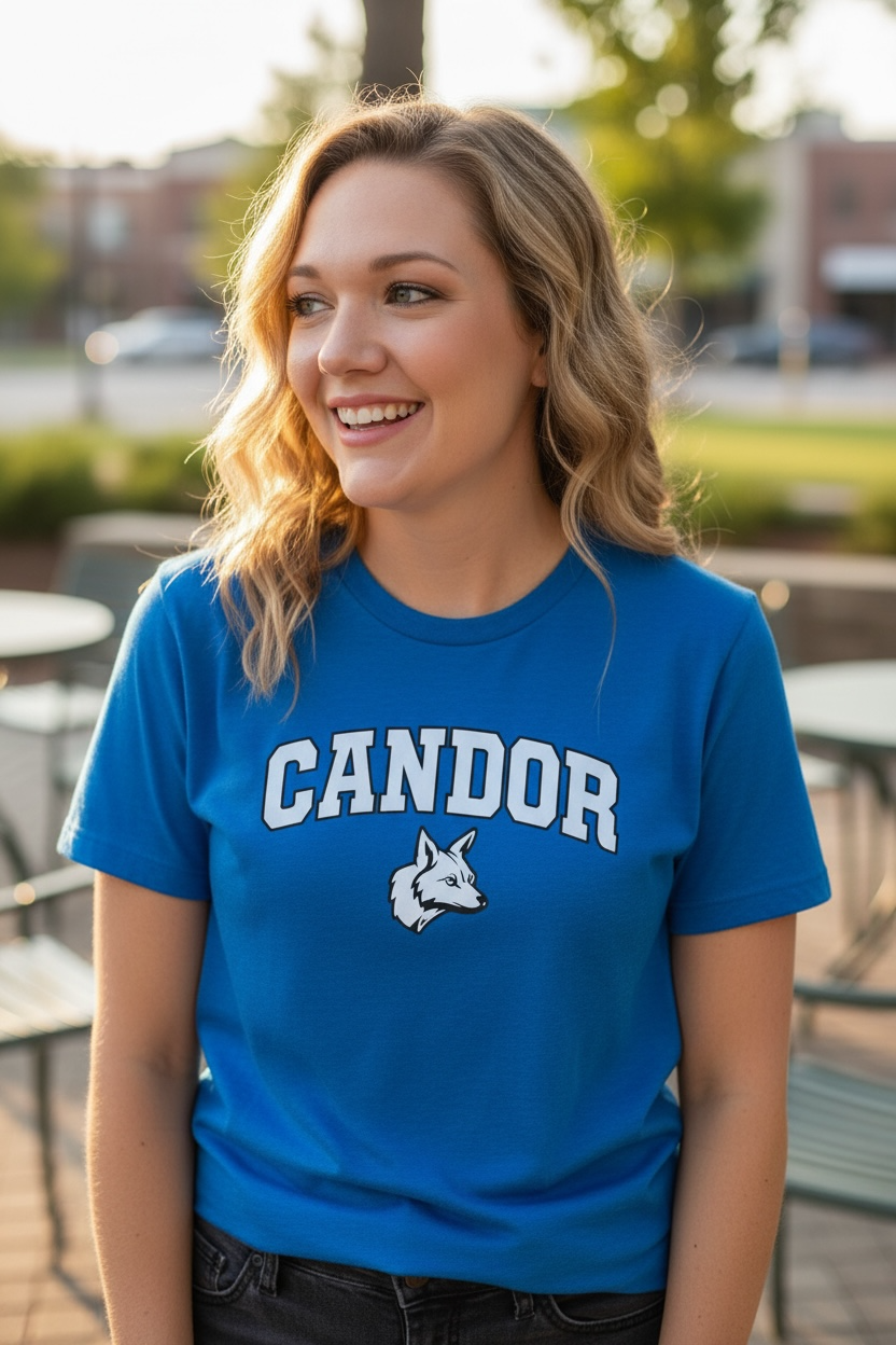 Candor Coyotes - Adult T-Shirt - Blue