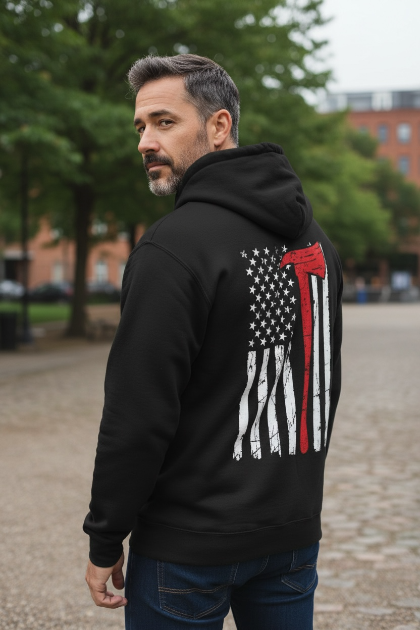 Thin Red Line Hooded Sweatshirt