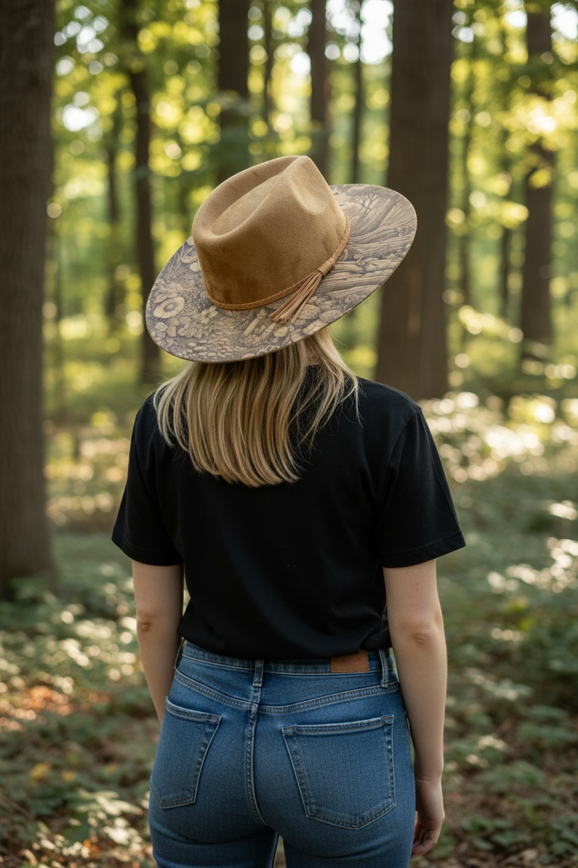 Magic Forest Wide Brim Hat