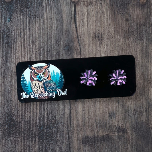 Cheer Pom Pom Stud Earrings