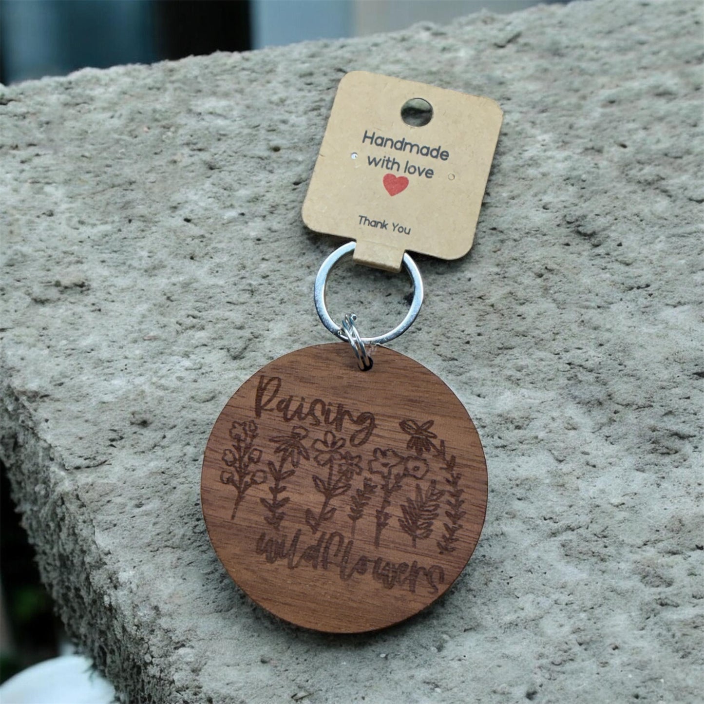 Raising Wildflowers Keychain