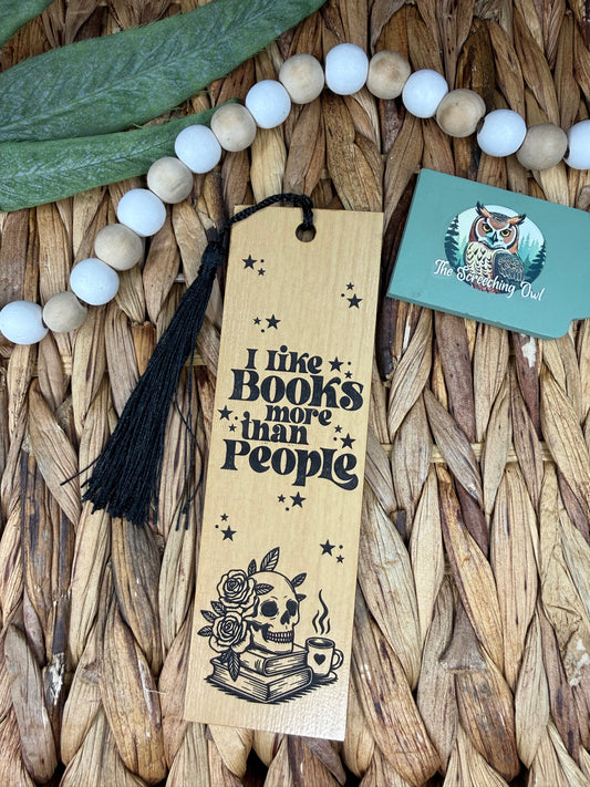 “I like books more than people” Bookmark