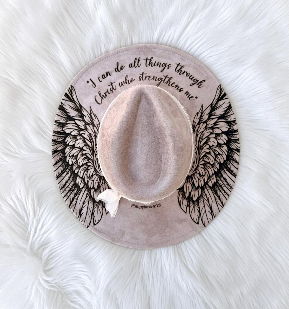 Angel Wings Wide Brim Hat