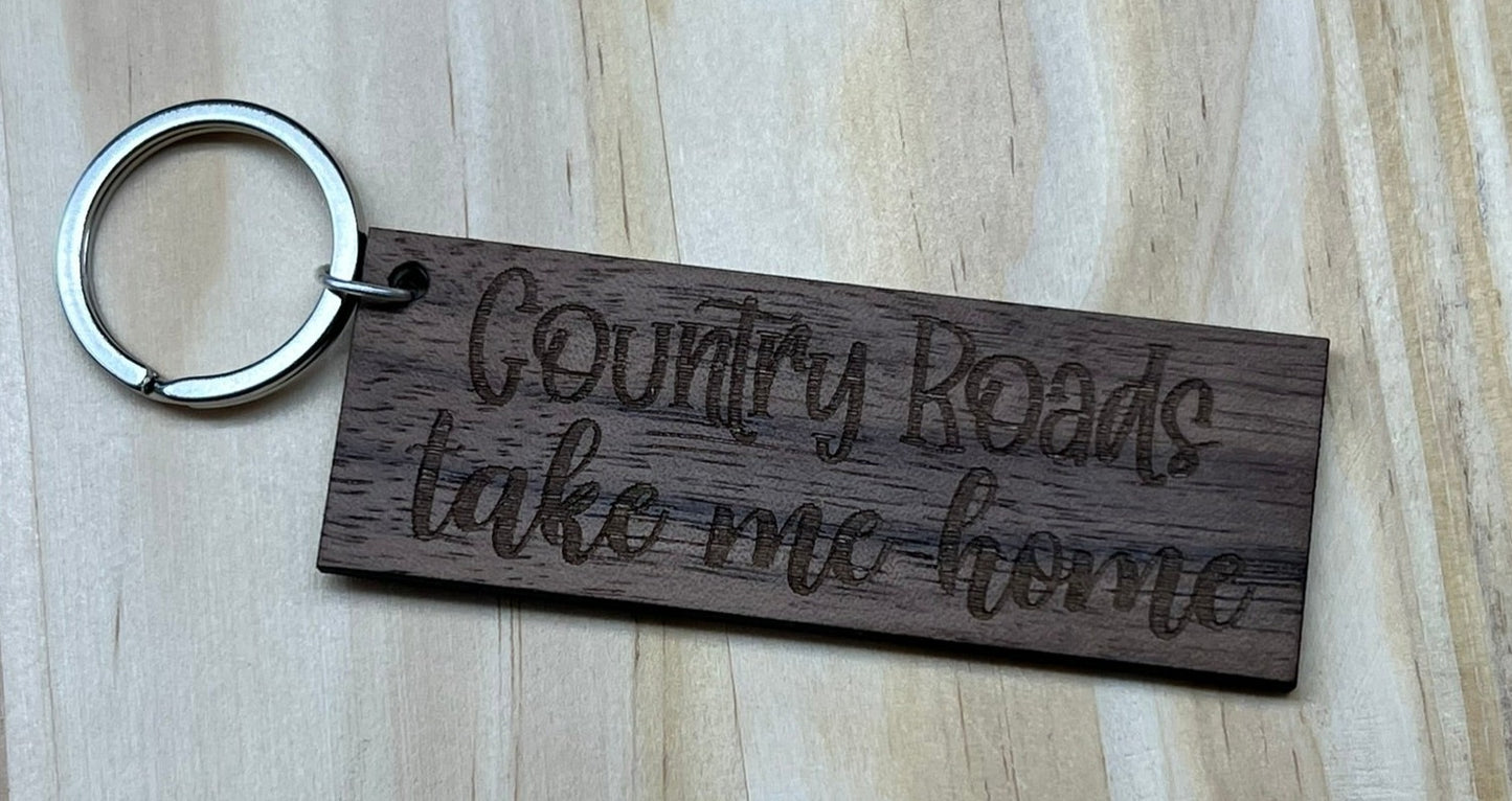 Country Roads Keychain