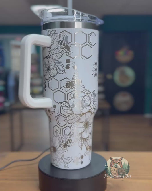 Bee Floral 40oz Tumbler