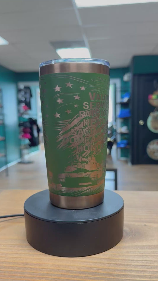 Veteran - Green to Copper 20oz Tumbler