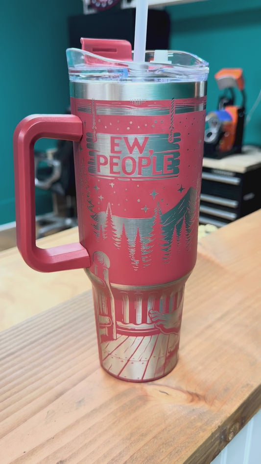 Bigfoot - 40oz Red Tumbler
